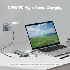 Acer 7-in-1 USB C Hub Multi-Port Adapter for Laptop & Mac Type C Devices