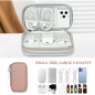 FYY Organisateur Électronique Rose Matelassé, Pochette Voyage Tech, Rangement Câbles Compact FYY Organisateur Électronique Rose Matelassé, Pochette Voyage Tech, Rangement Câbles Compact