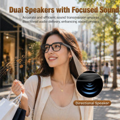 Lunettes AI Intelligentes 4K, Traduction & Assistant AI