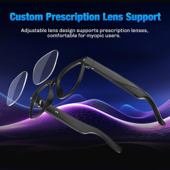 Lunettes AI Intelligentes 4K, Traduction & Assistant AI