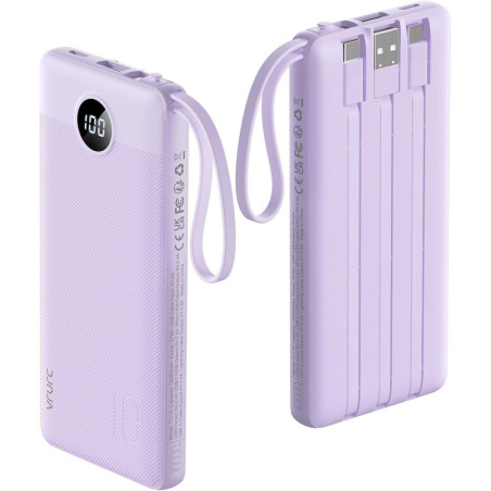Chargeur Portable VRURC 10000mAh avec 4 Câbles Intégrés Safe Flight