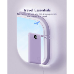 Chargeur Portable VRURC 10000mAh avec 4 Câbles Intégrés Safe Flight