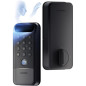 SwitchBot Lock Vision Pro Smart Lock with 3D Face, Palm Vein & Fingerprint ID, Keyless Deadbolt, WiFi, Matter, Apple Home, A