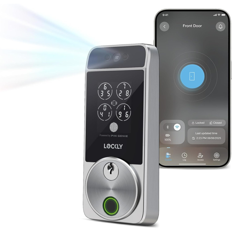 Serrure Intelligente Lockly Zeno : Reconnaissance Faciale & Empreinte