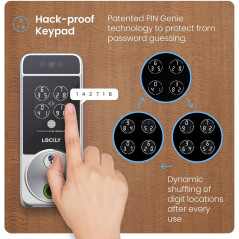 Lockly Visage Zeno Series Smart Lock with Facial Recognition & Fingerprint Access