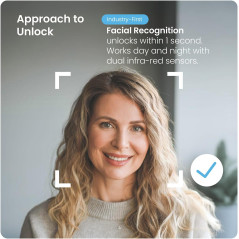 Lockly Visage Zeno Smart Lock with Facial Recognition & Fingerprint