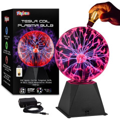 Lampe Tesla Plasma Rouge 7 pour Électricité Statique STEM