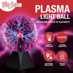 Lampe Tesla Plasma Rouge 7 pour Électricité Statique STEM