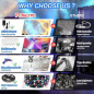 FUSLITE Plafonnier LED 3D Thundercloud RGB, Lumière Nuage 11,5FT FUSLITE Plafonnier LED 3D Thundercloud RGB, Lumière Nuage 11,5FT