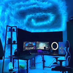 Lumière Nuage LED Multicolore 3D - Atmosphère Créative