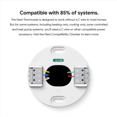 Google Nest Thermostat Charcoal – Smart Programmable WiFi Thermostat for Home Temperature Control
