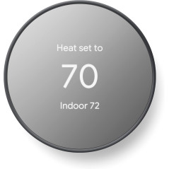Google Nest Thermostat Charcoal - Thermostat WiFi Programmable