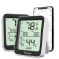 Govee Hygromètre Thermomètre Intérieur 2 Pack H5075 avec Contrôle Bluetooth via Application Govee Hygromètre Thermomètre Intérieur 2 Pack H5075 avec Contrôle Bluetooth via Application