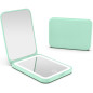 Kintion 1X/3X LED Pocket Mirror with 3 Color Lighting, Compact Cyan Makeup Mirror Kintion 1X/3X LED Pocket Mirror with 3 Color Lighting, Compact Cyan Makeup Mirror