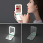 Kintion Miroir de Poche LED 3 Couleurs Compact Cyan - 1X/3X Grossissement Kintion Miroir de Poche LED 3 Couleurs Compact Cyan - 1X/3X Grossissement