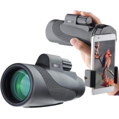 Gosky Titan 12x50 Monocular for Adults – High Power with Phone Adapter
