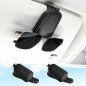 SINGARO Porte-Lunettes de Soleil Magnétique 2PCS pour Voiture, Clip Porte-Cartes en Cuir Noir SINGARO Porte-Lunettes de Soleil Magnétique 2PCS pour Voiture, Clip Porte-Cartes en Cuir Noir