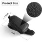 SINGARO Porte-Lunettes de Soleil Magnétique 2PCS pour Voiture, Clip Porte-Cartes en Cuir Noir SINGARO Porte-Lunettes de Soleil Magnétique 2PCS pour Voiture, Clip Porte-Cartes en Cuir Noir