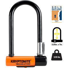 Kryptonite Evolution Mini-7 : Antivol Vélo 13mm + Câble 4ft