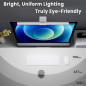Quntis Monitor Light Bar Pro White - Eye-Care USB Lamp, No Glare, Stepless & Auto Dimming, Dual Control