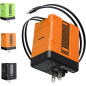 2-in-1 120W Fast Charger 2025 Retractable Wall Adapter with Foldable Plug for Phones, Tablets, Laptops (Orange) 2-in-1 120W Fast Charger 2025 Retractable Wall Adapter with Foldable Plug for Phones, Tablets, Laptops (Orange)