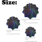 Étoile Fidget 3D Imprimée, Hexagone Fractal Coloré Spirale Tournante avec Poignées, Modèle 2025 (F Petit) Étoile Fidget 3D Imprimée, Hexagone Fractal Coloré Spirale Tournante avec Poignées, Modèle 2025 (F Petit)