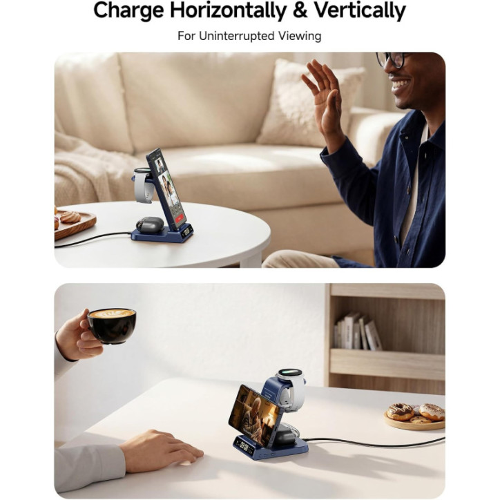 Chargeur sans fil pour Samsung S26 Ultra, Z Flip8, Galaxy Watch 8/Ultra et Buds4 Chargeur sans fil pour Samsung S26 Ultra, Z Flip8, Galaxy Watch 8/Ultra et Buds4