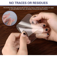 WZP 5PCS Pads Gel Antidérapants Réutilisables Transparent
