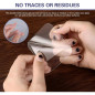 WZP 5 PCS Tampons Gel Antidérapants Réutilisables Double Face Transparent pour Voiture Bureau Maison WZP 5 PCS Tampons Gel Antidérapants Réutilisables Double Face Transparent pour Voiture Bureau Maison