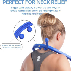 Body Back Buddy Classic Blue Massager for Back & Neck Pain Relief