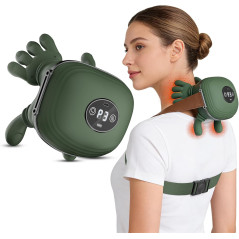 Massageur cervical 4D sans fil avec chaleur pour douleurs