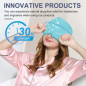 Casque Soulagement Migraine, Gel Glace Chaud/Froid, Masque Yeux Anti-Stress Sinus Bleu Casque Soulagement Migraine, Gel Glace Chaud/Froid, Masque Yeux Anti-Stress Sinus Bleu