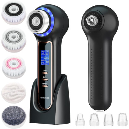 Umickoo Brosse Visage Rotative Rechargeable avec Mode Élimination Points Noirs