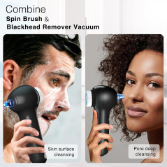 Umickoo Rechargeable Rotating Face Scrubber with Blackhead Remover