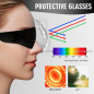 Red Light Therapy Glasses for Eye Protection, IPL Laser Cosmetology Goggles 600-900nm with Case (Black) Red Light Therapy Glasses for Eye Protection, IPL Laser Cosmetology Goggles 600-900nm with Case (Black)