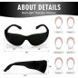 Lunettes de Thérapie Lumière Rouge IPL 600-900nm Protection Yeux avec Étui (Noir) Lunettes de Thérapie Lumière Rouge IPL 600-900nm Protection Yeux avec Étui (Noir)
