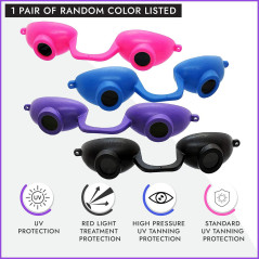 Lunettes UV Flexibles Super Sunnies pour Solarium avec Sangle