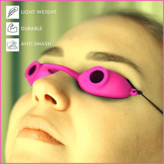 Super Sunnies UV Tanning Bed Goggles with Strap – Flexible & Comfortable