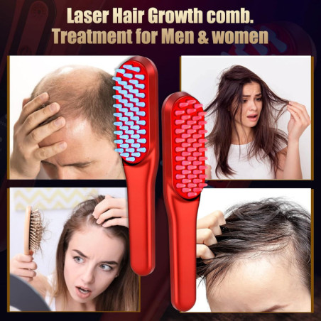 Laser Hair Growth Comb with Red Light Therapy for Men & Women – 1pc
