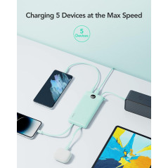 Chargeur Portable VRURC Slim avec 4 Câbles Intégrés – Voyage