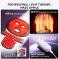 Masque de Lumière Rouge Visage et Cou avec 468 LEDs pour Thérapie Cutanée Efficace Masque de Lumière Rouge Visage et Cou avec 468 LEDs pour Thérapie Cutanée Efficace
