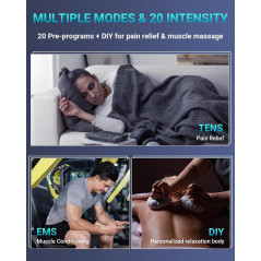 Comfytemp 3-en-1 TENS Rechargeable pour Soulagement Douleur