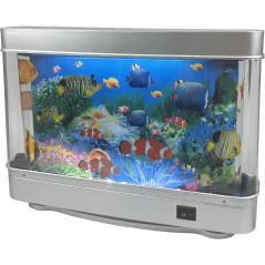 Mini Aquarium Tropical Faux Tokenkuko avec Poissons Lumineux