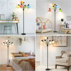 Medusa LED Floor Lamp – Adjustable Multi-Head Modern Tall Light
