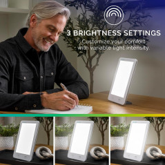 Verilux HappyLight Lumi Plus - 10,000 Lux Light Therapy Lamp, UV-Free