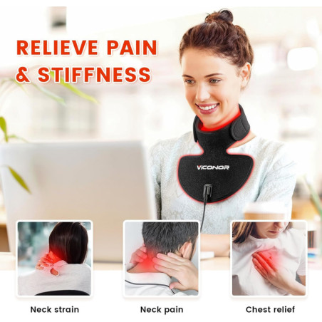 Portable Red Light Therapy Device 660nm & 850nm for Neck, Chest, Face - Skin Tightening & Body Care