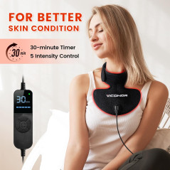 Portable Red Light Therapy Device for Neck, Chest & Face – 660nm & 850nm