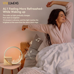 Réveil Vivilumens Sunrise avec Machine à Sons pour Grands Dormeurs Adultes