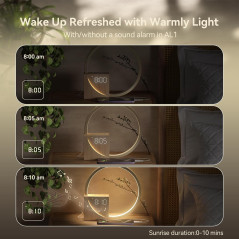Vivilumens Sunrise Alarm Clock & Sound Machine for Heavy Sleepers