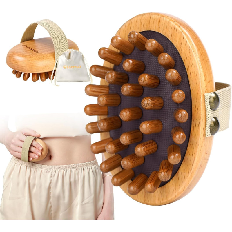 Wood Therapy Massage Tool for Belly Fat | Meridian Massage Brush